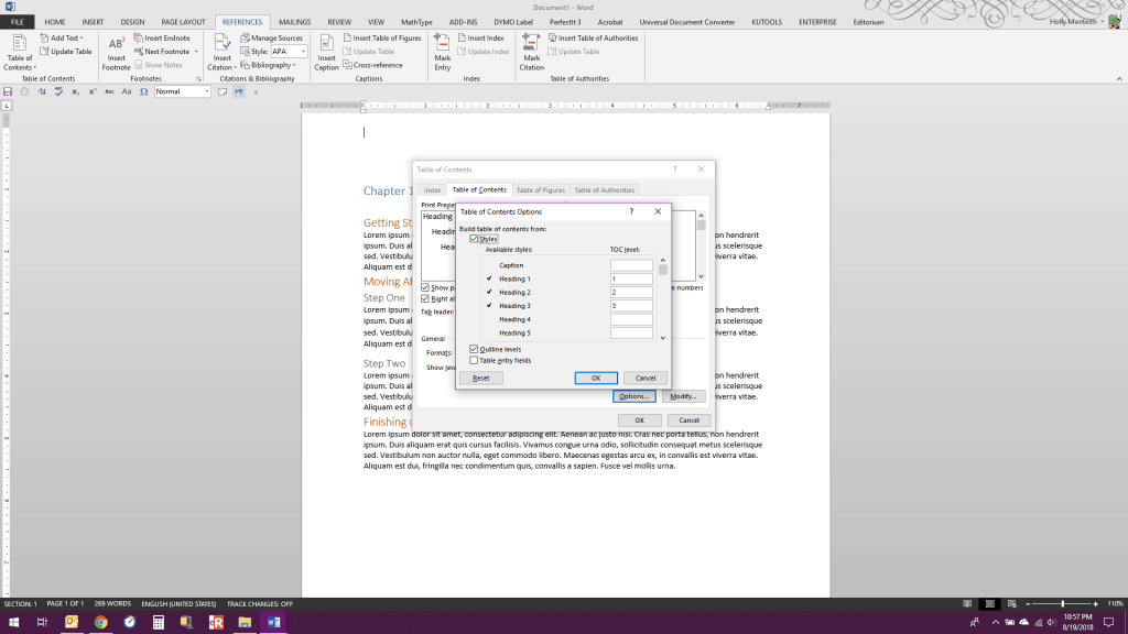 Quickly Bible Consider How to Hyperlink Your Table of Contents in Microsoft Word - Book Editing  Associates